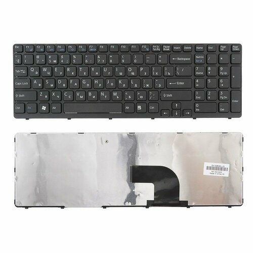 Клавиатура Sony Vaio SVE1511 149031851 черная, черная рамка