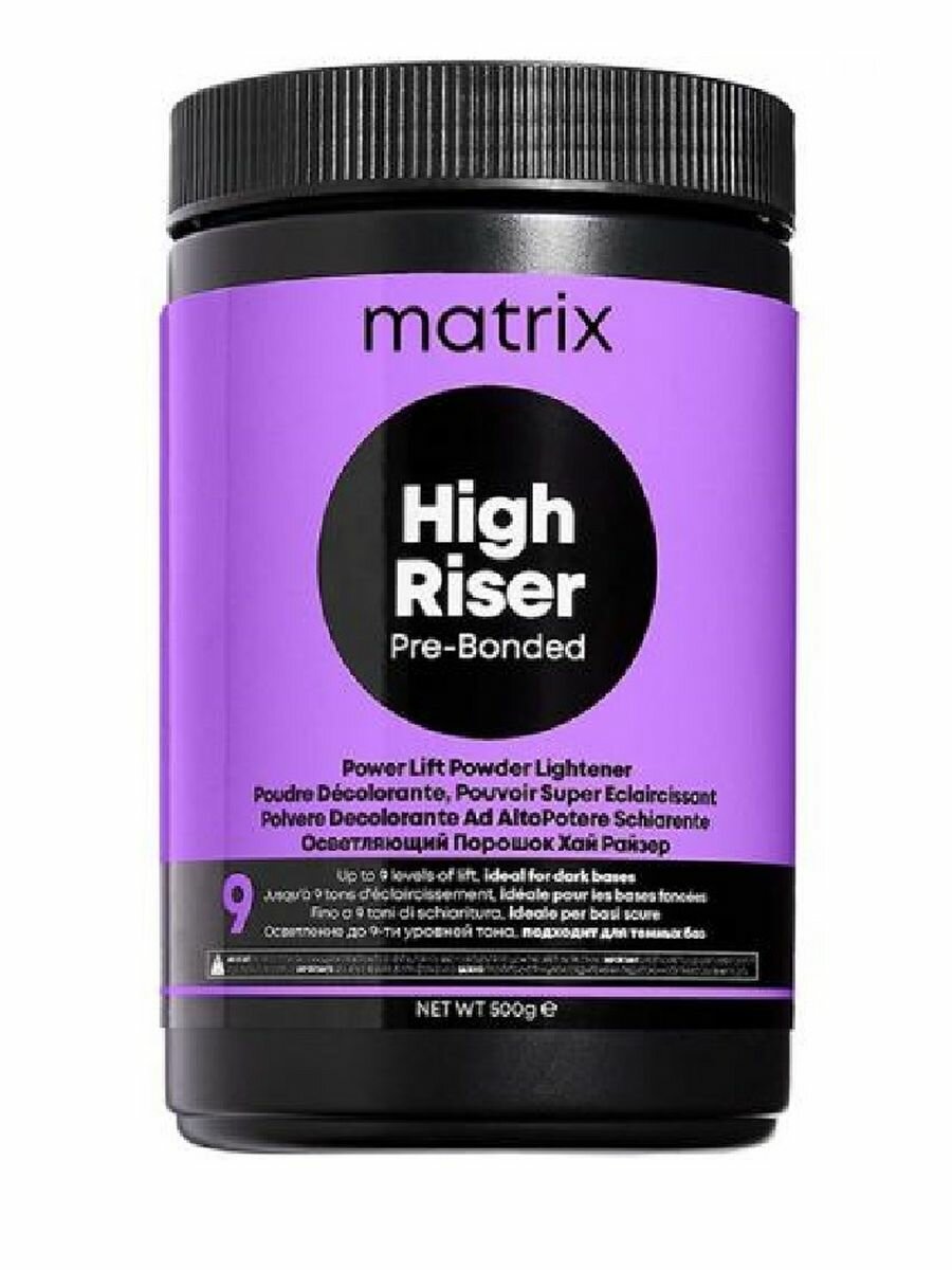 Matrix Порошок с бондером для осветления волос до 9 уровней тона High Riser Pre-Bonded 500 г