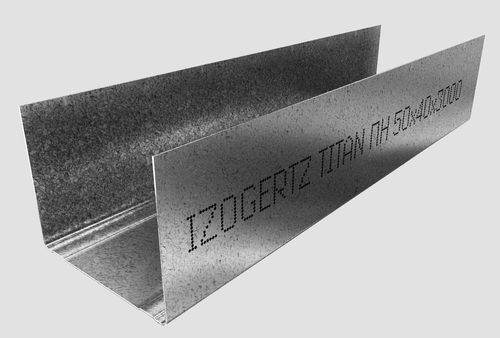 Профиль Izogert Titan ПН 50x40x3000 мм для каркасных конструкций П-образный