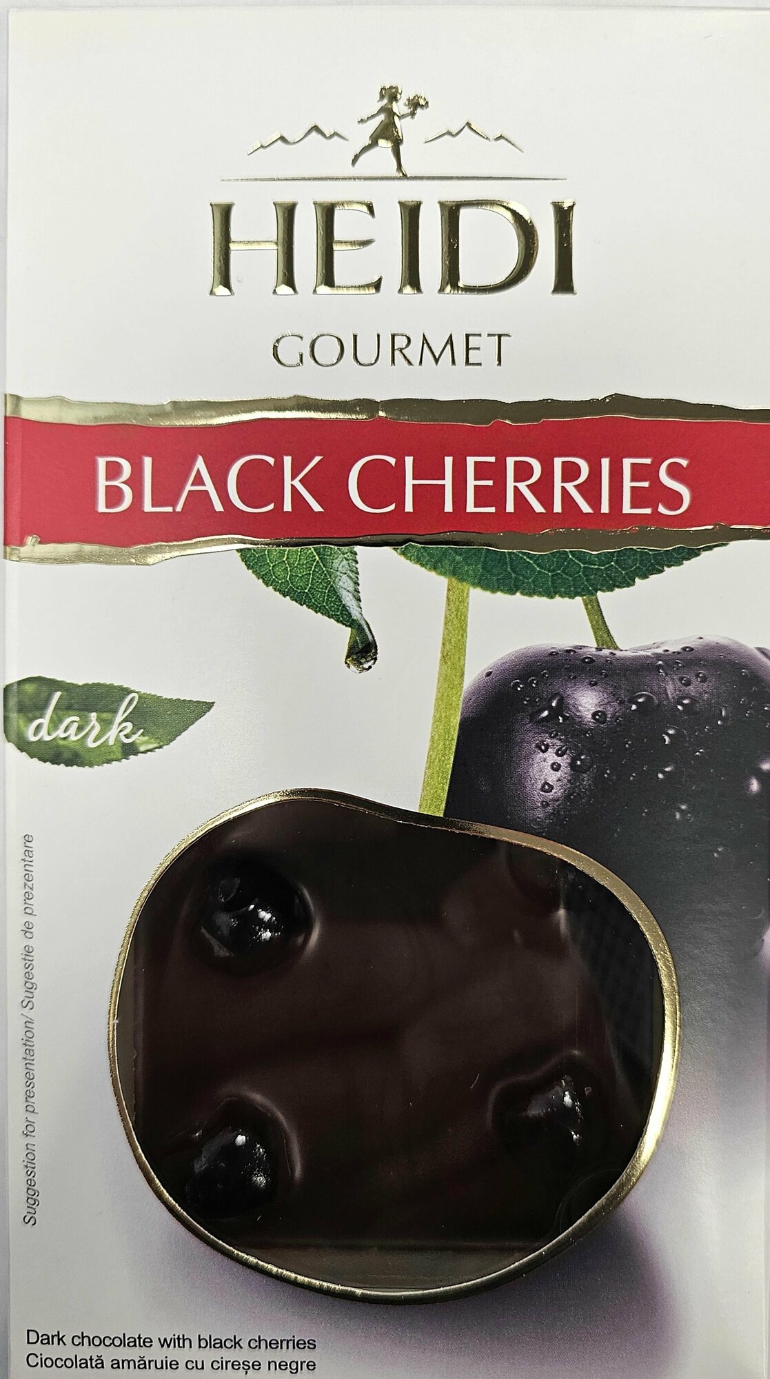 HEIDI dark Black Cherries, темный шоколад с черной вишней, 100 гр