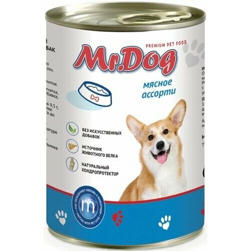 Корм влажный Mr.Dog для собак 410г , 1 шт