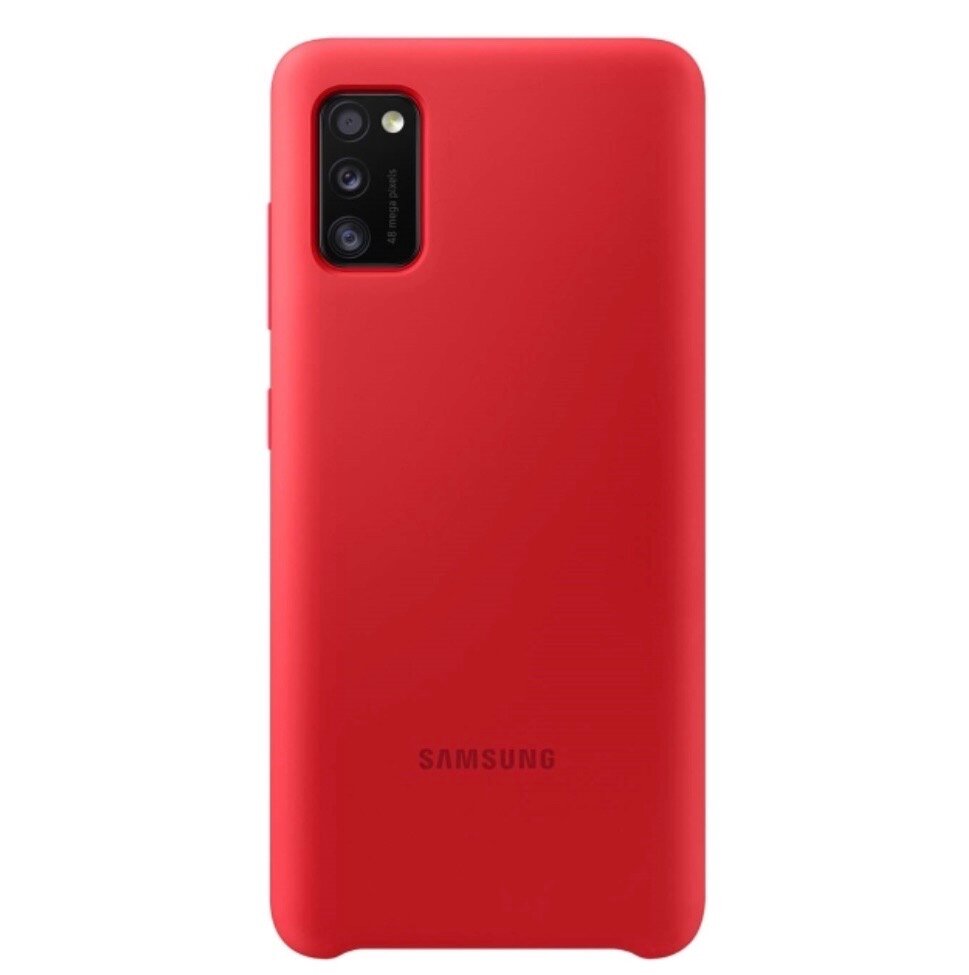 Чехол-крышка Samsung PA415TREGRU для Galaxy A41, силикон, красный - фото №6