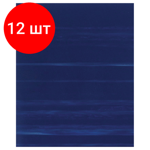 Комплект 12 шт, Тетрадь 48л, А5 клетка BG, бумвинил, синий, суперэконом тетрадь 48л а5 клетка bg ocean