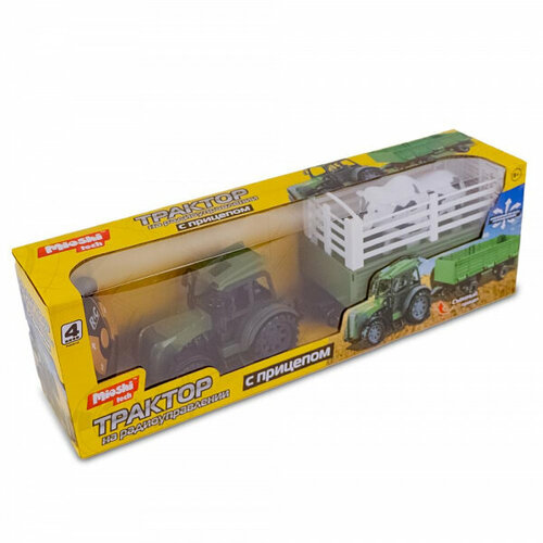 Трактор с прицепом на радиоуправлении «Перевозка животных», Mioshi