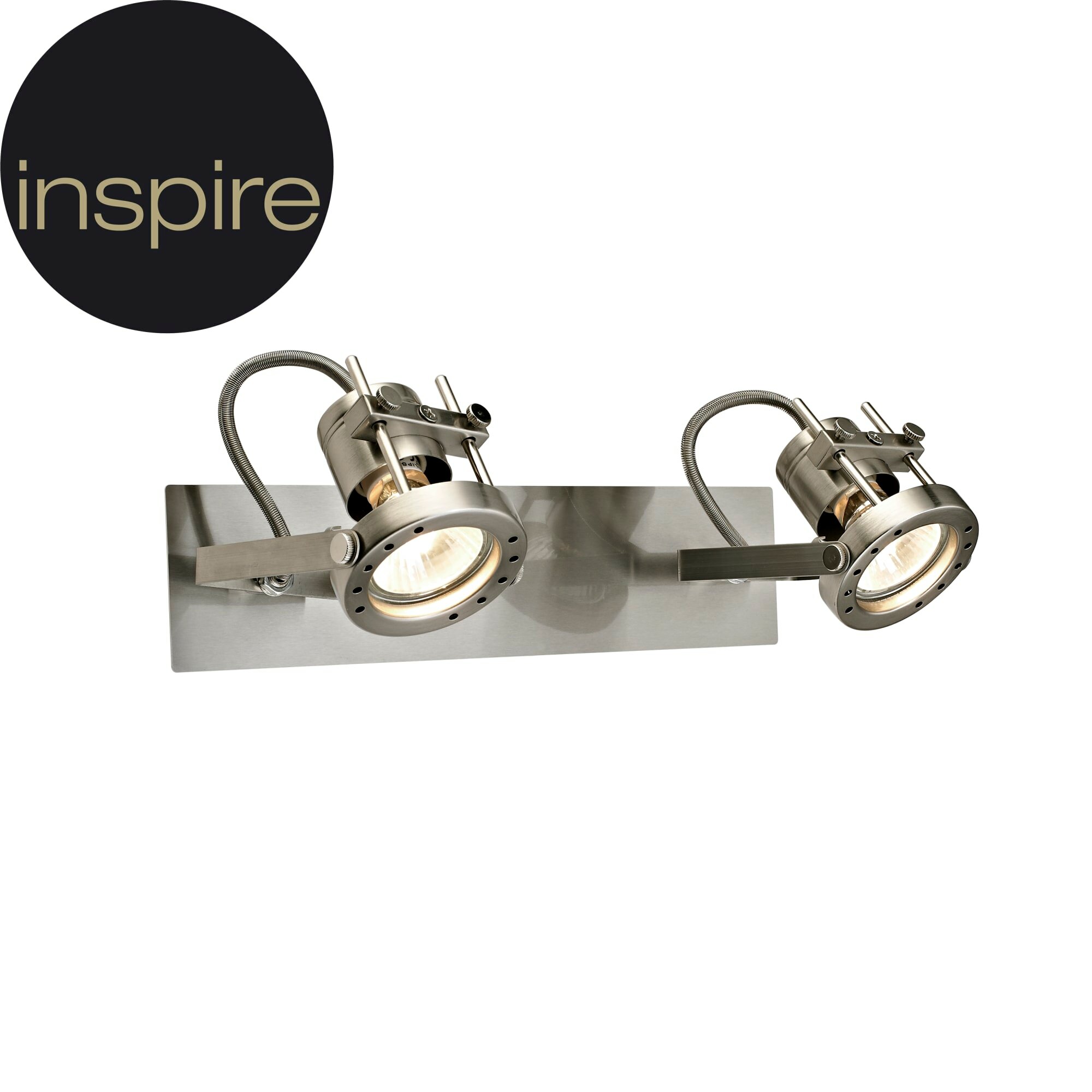 фото Спот поворотный Inspire Technic 2 лампы 4.2 м² цвет хром
