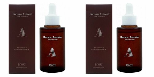 Jigott Питательная сыворотка для лица с авокадо Natural Avocado Perfect Serum, 50 мл, 2 шт