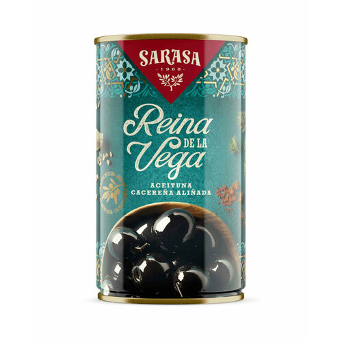 Оливки черные с косточкой "Реина де ла Вега" «сараса» 370 мл