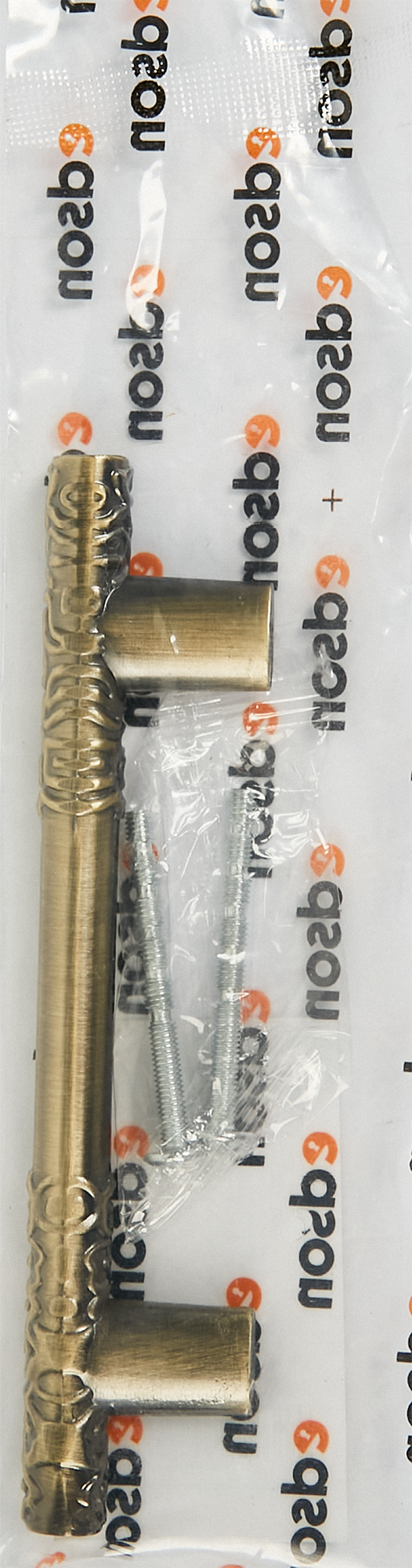 Ручка-рейлинг мебельная 8105 96 мм, цвет античная бронза - фотография № 17