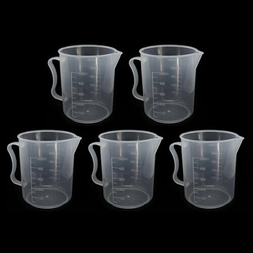 Мерный стакан пластиковый, 0,5 литра (5 шт.)