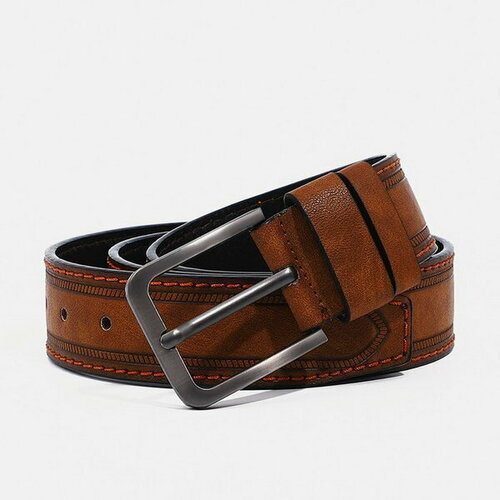 фото Ремень сима-ленд, размер 125, коричневый сима-лэнд