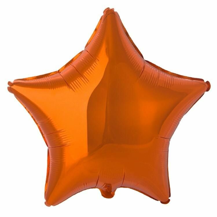 Воздушный шар, Весёлая затея, Звезда Orange металлик Испания