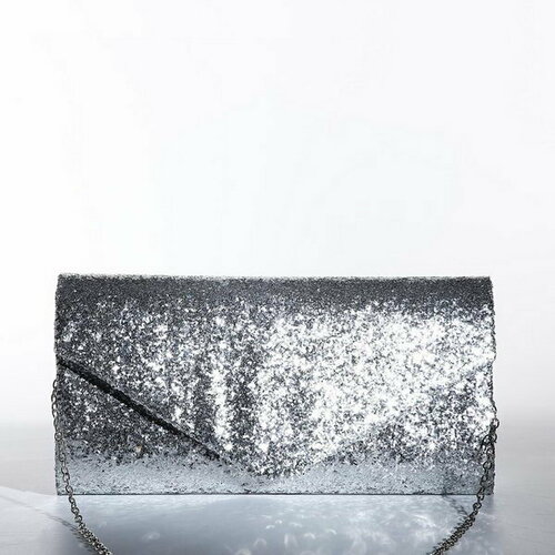 фото Сумка клатч сима-ленд, серебряный сима-лэнд