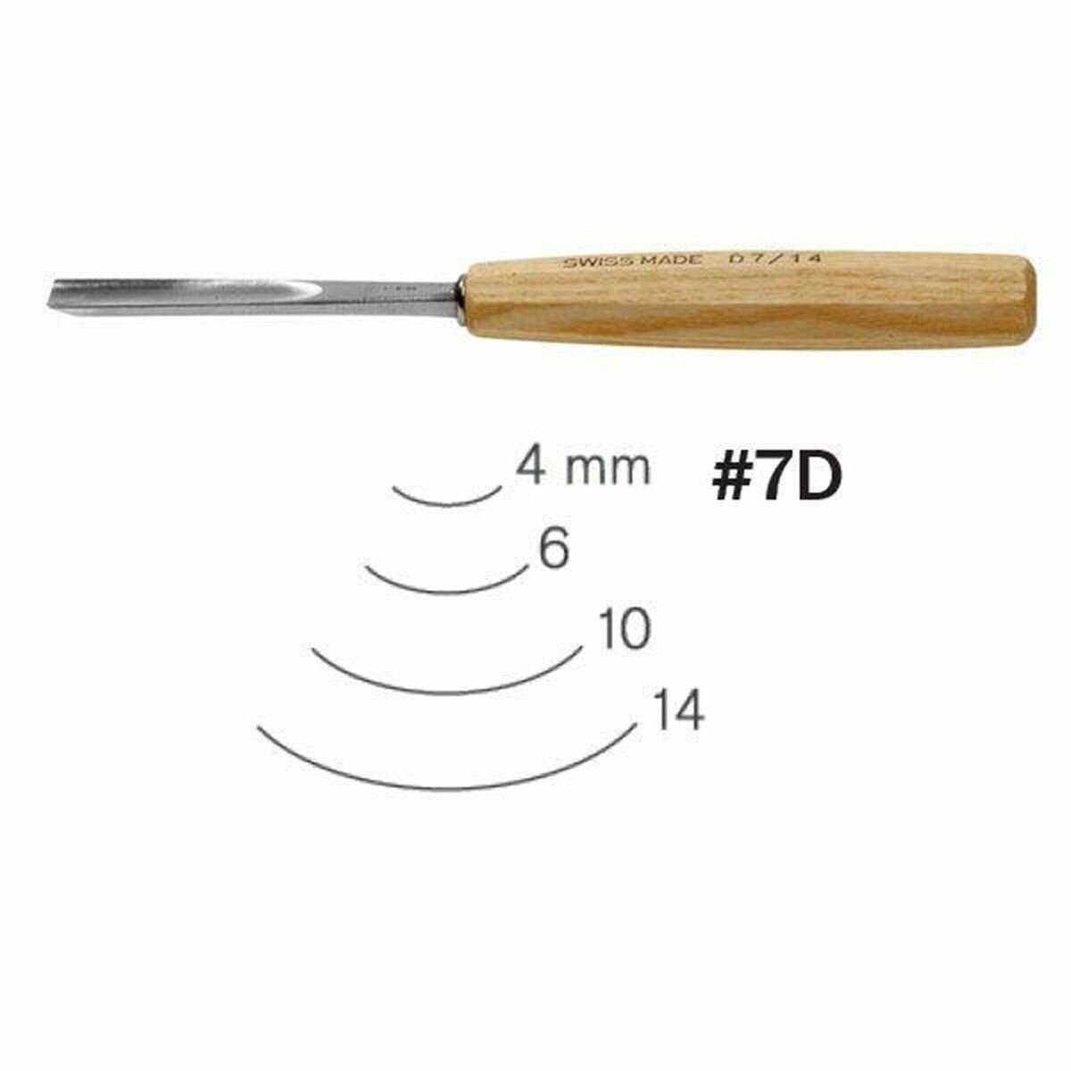 Стамеска D 7/10 прямая полукруглая компактная Pfeil