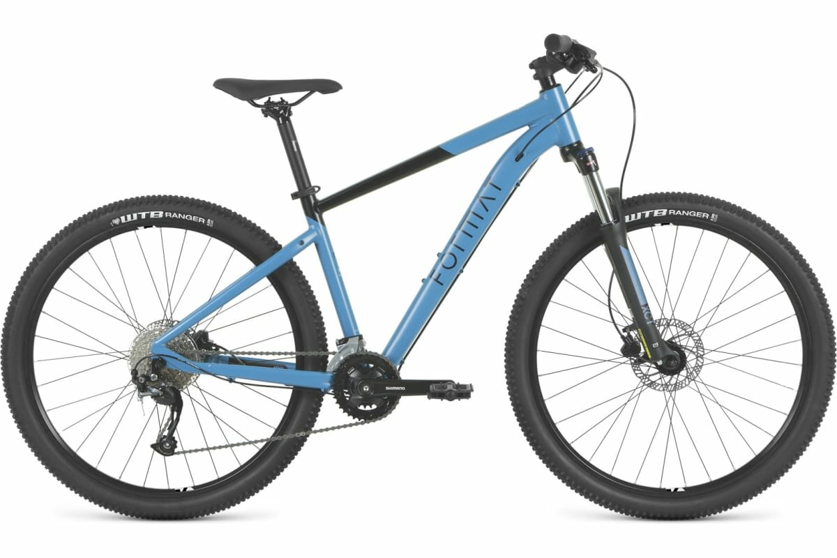 Велосипед горный FORMAT 1412 29" (2023), M синий-матовый/черный-матовый