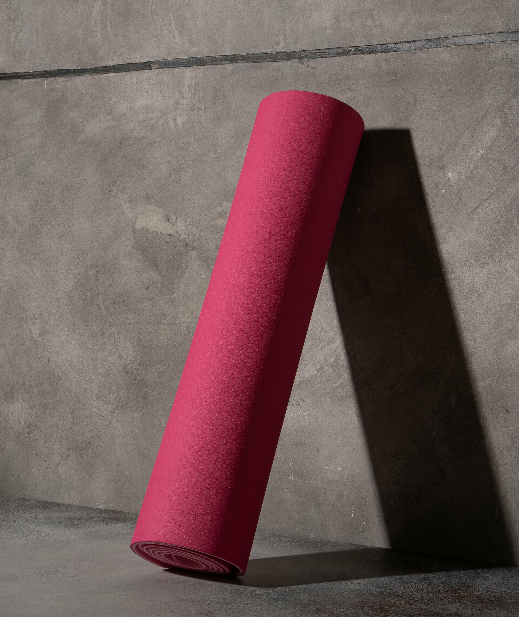 Коврик Sangh, для йоги, размеры 183 х 61 х 0,6 см, двухцветный, цвет розовый