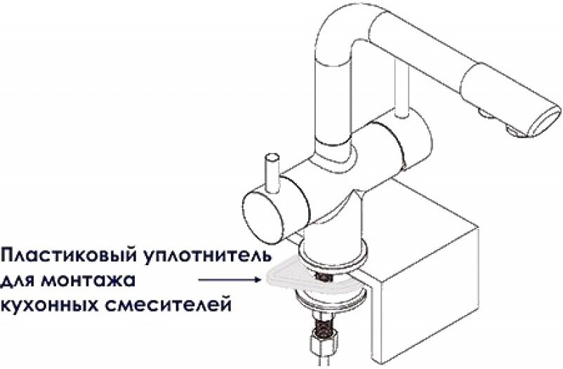 Смеситель Wasserkraft для кухни под фильтр A8027 - фото №20