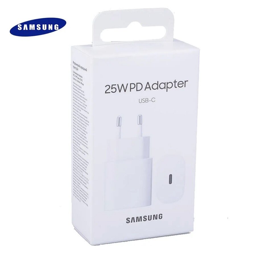 Блок питания Samsung 25W Адаптер USB-C 30 Белый