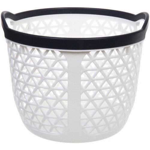 Корзина для хранения с ручками «флодарлинг», цвет белый, 20*20*17см