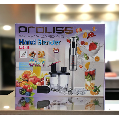 Погружной блендер 6 в 1 с 5 насадками PROLISS Электрический погружной ручной миксер для продуктов 510000₽