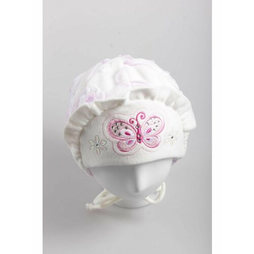 фото Шапка бини , размер 40/42, белый шапка-сиб