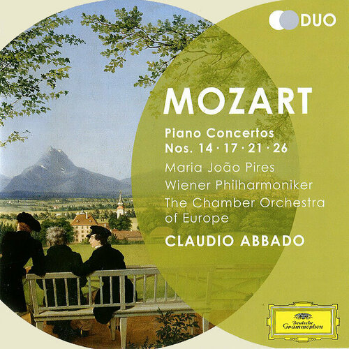 AUDIO CD Mozart: Piano Concertos Nos. 14, 17, 21, 26 - Maria Jo&#227; o Pires (piano) Claudio Abbado (2 CD)