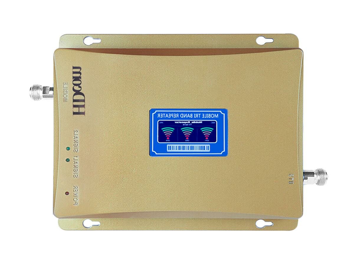 3G-4G усилитель сигнала для дачи на площади до 800м2 - блок репитера HDcom 70GD-900-1800 - усилитель сотовой связи и интернет сигнала