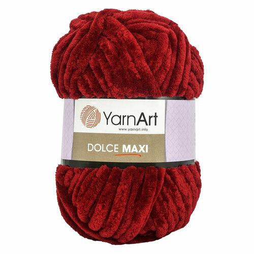 Пряжа для вязания YarnArt 'Dolce Maxi', 200г, 70м (100% микрополиэстер) (752 бордо), 2 мотка