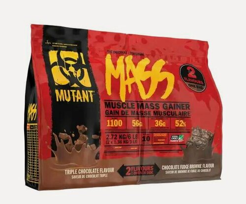 Изображение товара Mutant Mass 2 вкуса, 2720 г (Тройной шоколад и ванильное мороженое)