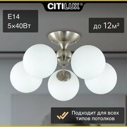 Citilux Томми CL102154 Люстра пятирожковая Матовый Хром