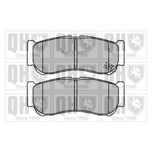QUINTON HAZELL BP1594 Компект тормозных коодок, дисковый тормоз