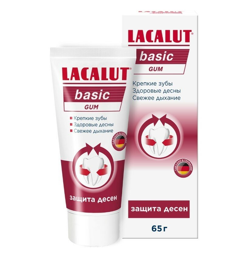 Lacalut Зубная паста Basic Gum для защиты десен, 65 г (Lacalut, ) - фото №16