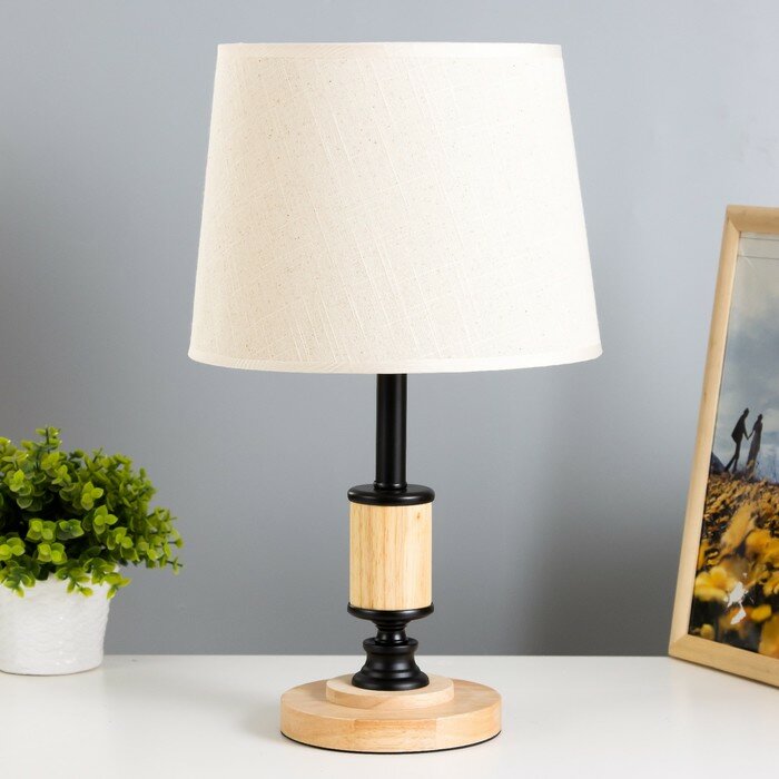 фото Настольная лампа "Сендр" E27 40Вт черный 25х25х43 см