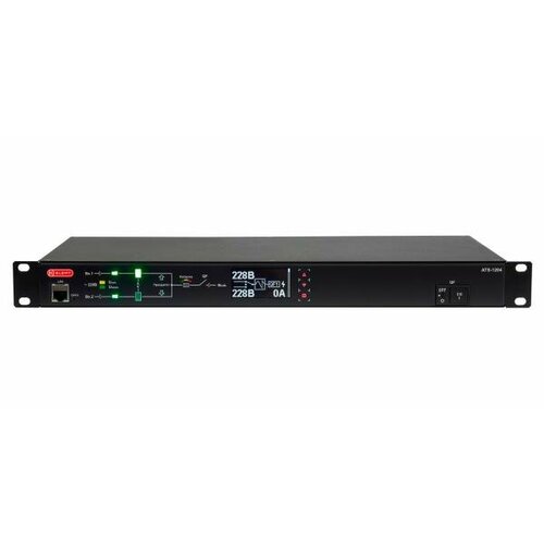 ELEMY RACK ATS, 1U, 220В, 32А, OLED, Ethernet, in (2) IEC309, out (2) C19 (9) C13 elemy ats 1u 220b 16a индикация oled дисплей мониторинг web snmp modbus tcp вход 2 c20 выход 1 c19 9 c13