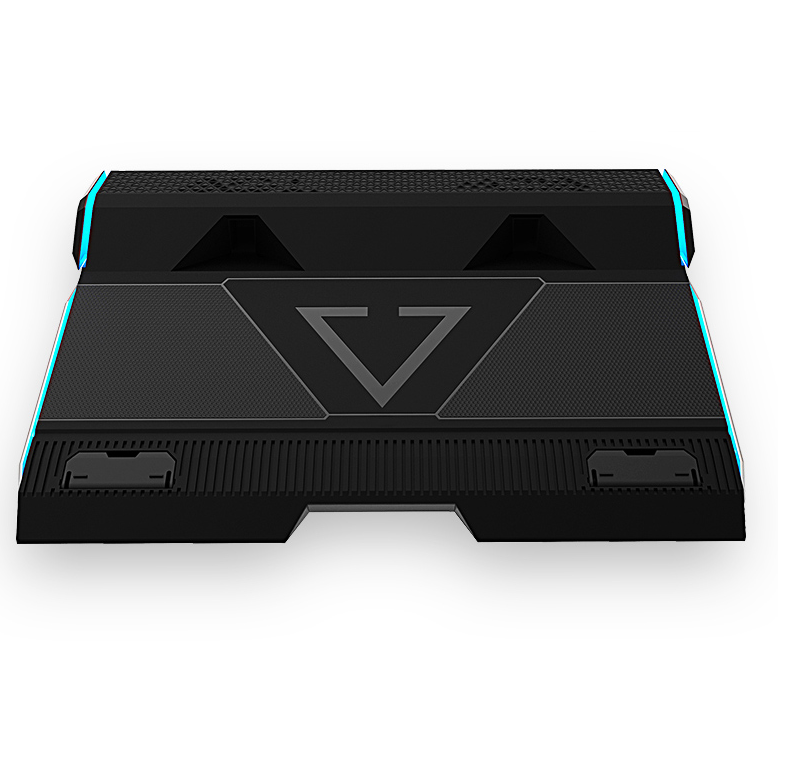 Большая мощная подставка MyPads для игрового ноутбука с охлаждением бесшумная с вентиляторами с блоком питания