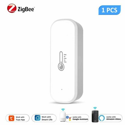 Беспроводной датчик Tuya ZigBee температуры и влажности прямоугольный 950₽
