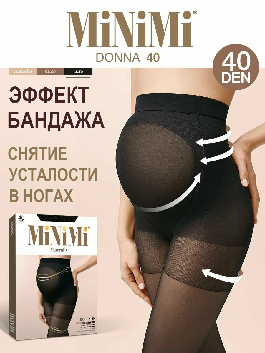 Колготки MiNiMi Donna 40 размер 3-M, nero