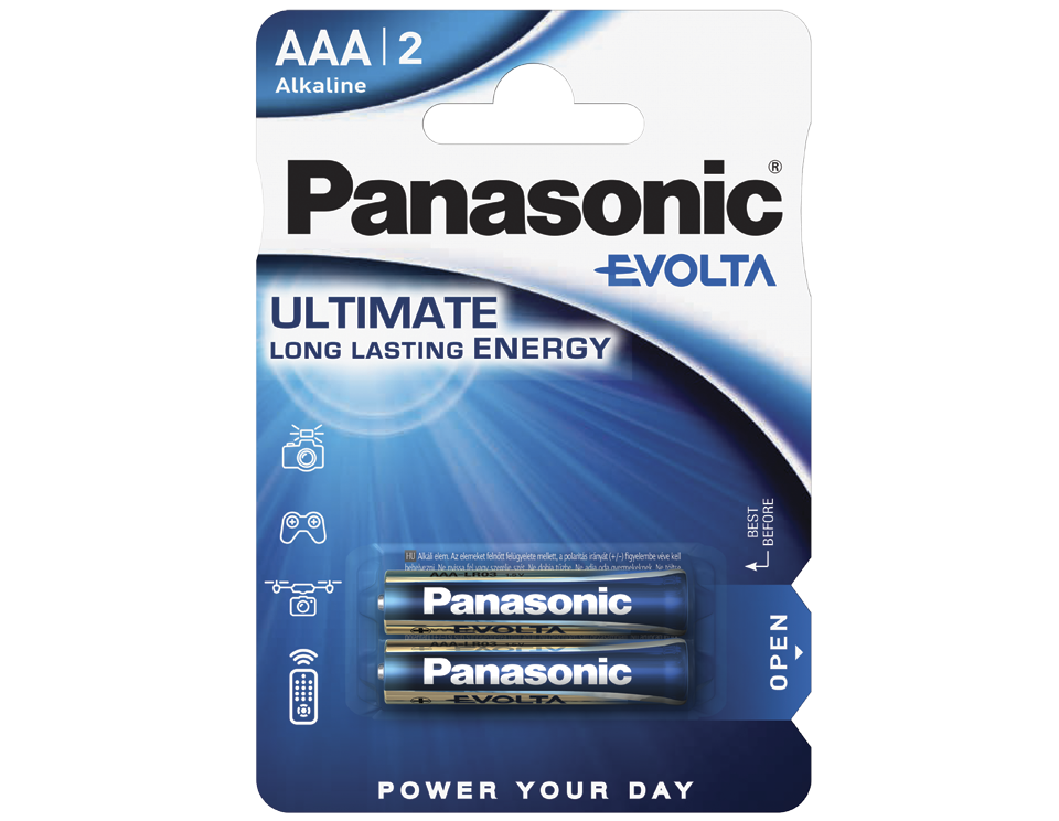 Батарейки Panasonic Evolta AAA щелочные 2 шт