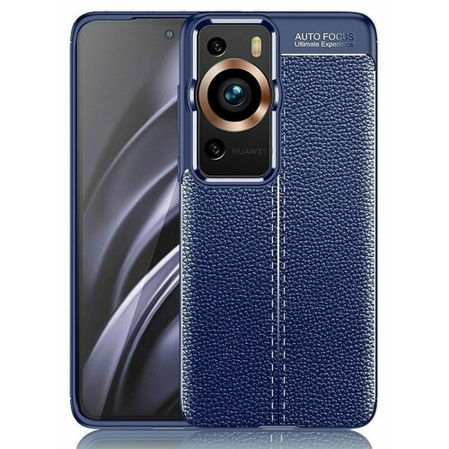 Накладка силиконовая для Huawei P60 / Huawei P60 Pro под кожу синяя
