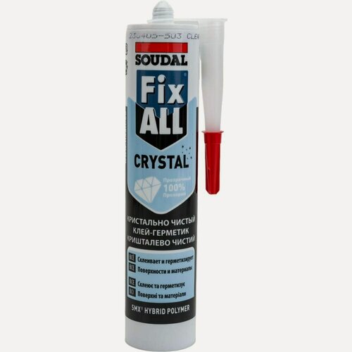 Изображение товара Клей-герметик SOUDAL Фикс Алл Кристал прозрачный 119130
