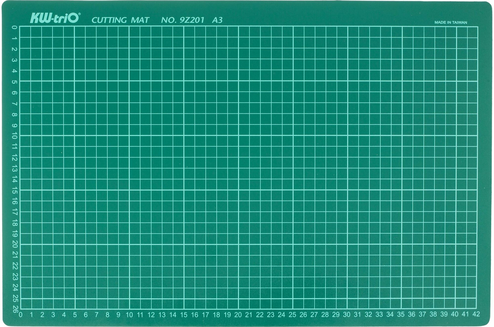 Коврик подкладка для резки Kw-Trio A3 450x300мм зеленый (9Z201)