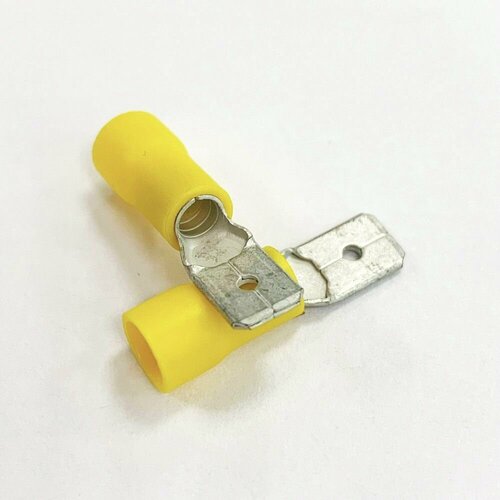 Клемма плоская изолир. - Штекер (папа) 6.3мм 4-6кв. мм VD5-6.3M (РПИ-П), SGE (200шт)