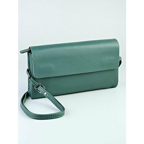 фото Сумка клатч 1110, фактура гладкая, зеленый babak