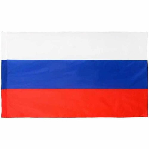 Флаг России 90х145см карман для древка и петли, искусств. шелк МС-3790