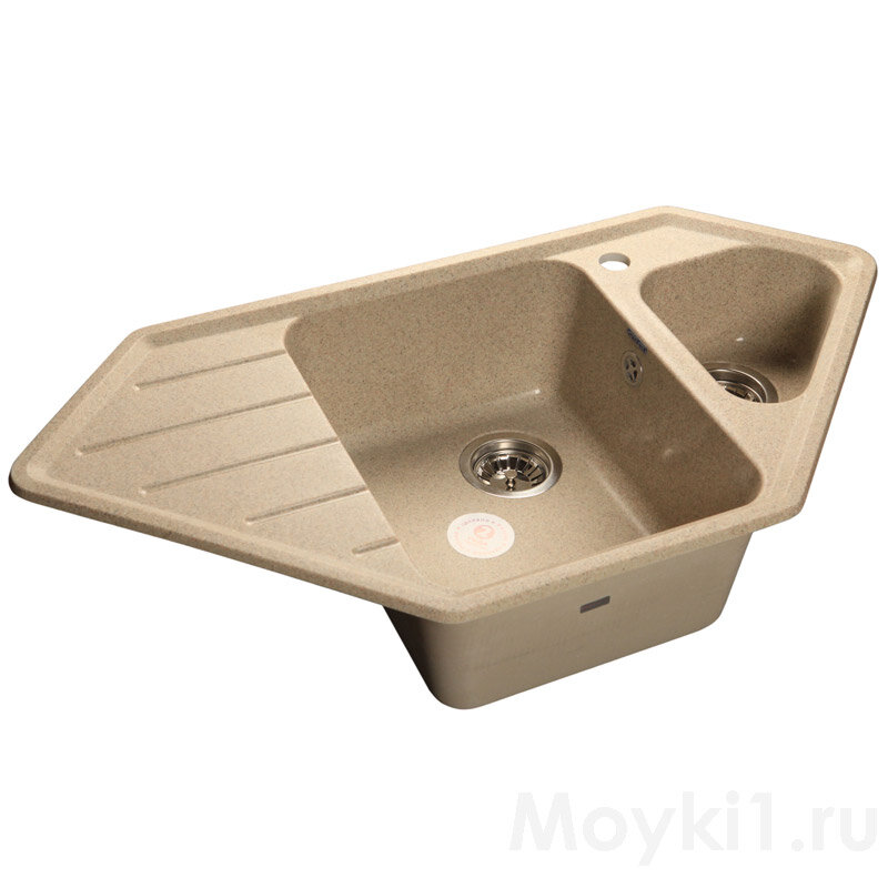 Мойка кухонная GranFest Corner GF-C950E песочный