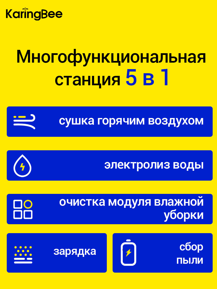 Робот-пылесос KaringBee S7 OMNI 4 в 1 (ЕАС-сертификат) — фото 2