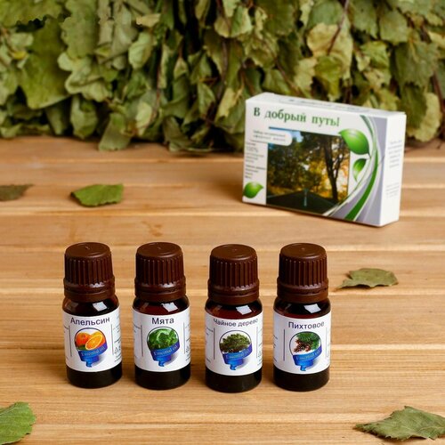 Набор эфирных масел В Добрый путь 4 шт по 10 мл 556₽