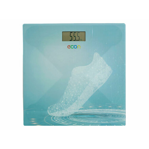 Весы напольные электронные стеклянные Econ весы электронные econ eco bs003 голубой