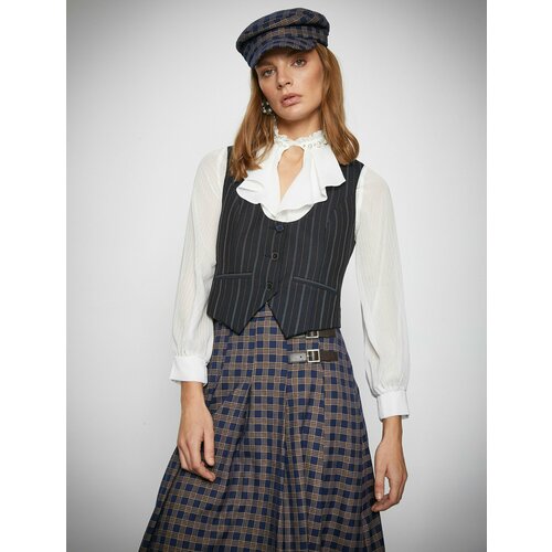 фото Жилет koton, размер 34, синий