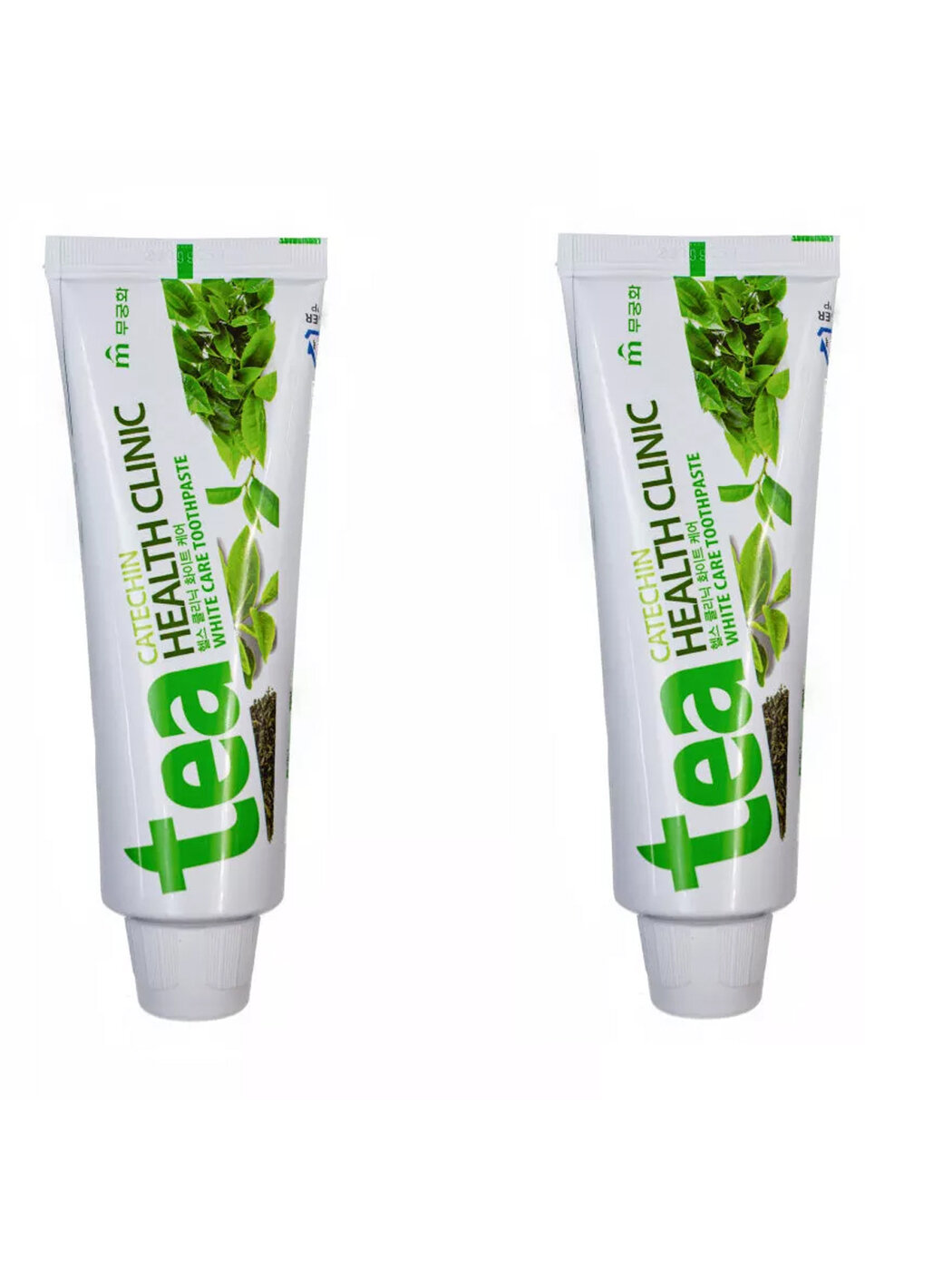 Tea Catechin Health Clinic Зубная паста отбеливающая с экстрактом зеленого чая, 100 гр 2шт