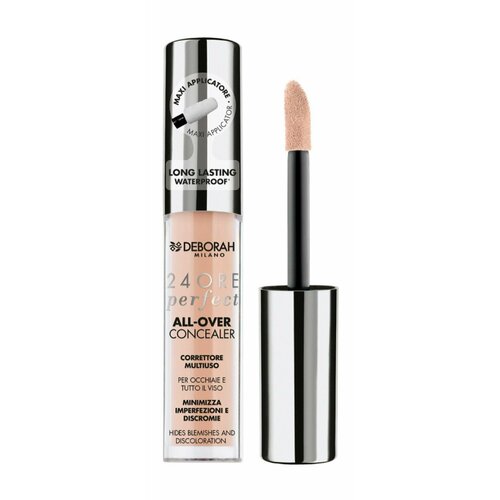 Стойкий жидкий корректор для глаз / 1 Белоснежный / Deborah Milano 24 Оre Perfect All Over Concealer